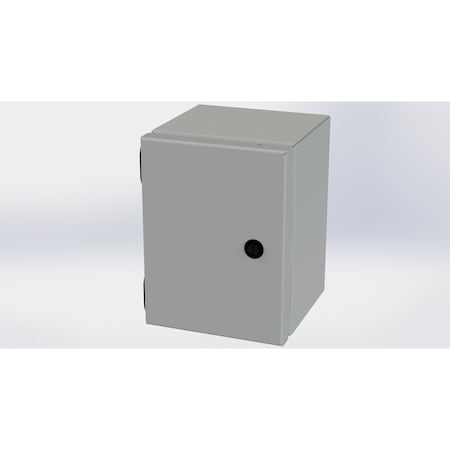 Saginaw Control & Engineering 1/4 Turn Latch Electrical Enclosures, 8 in H, 6 in D, 6 in W, NEMA 3R, 4, 12, 13, Carbon Steel SCE-8066ELJ